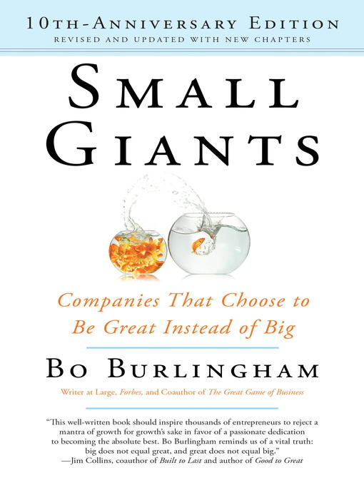 Title details for Small Giants by Bo Burlingham - Available